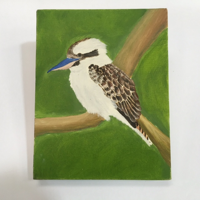 PIC, Kookaburra Painting On Canvas